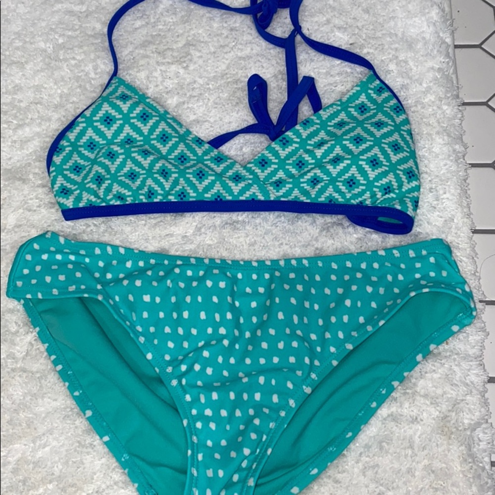 blue bikini